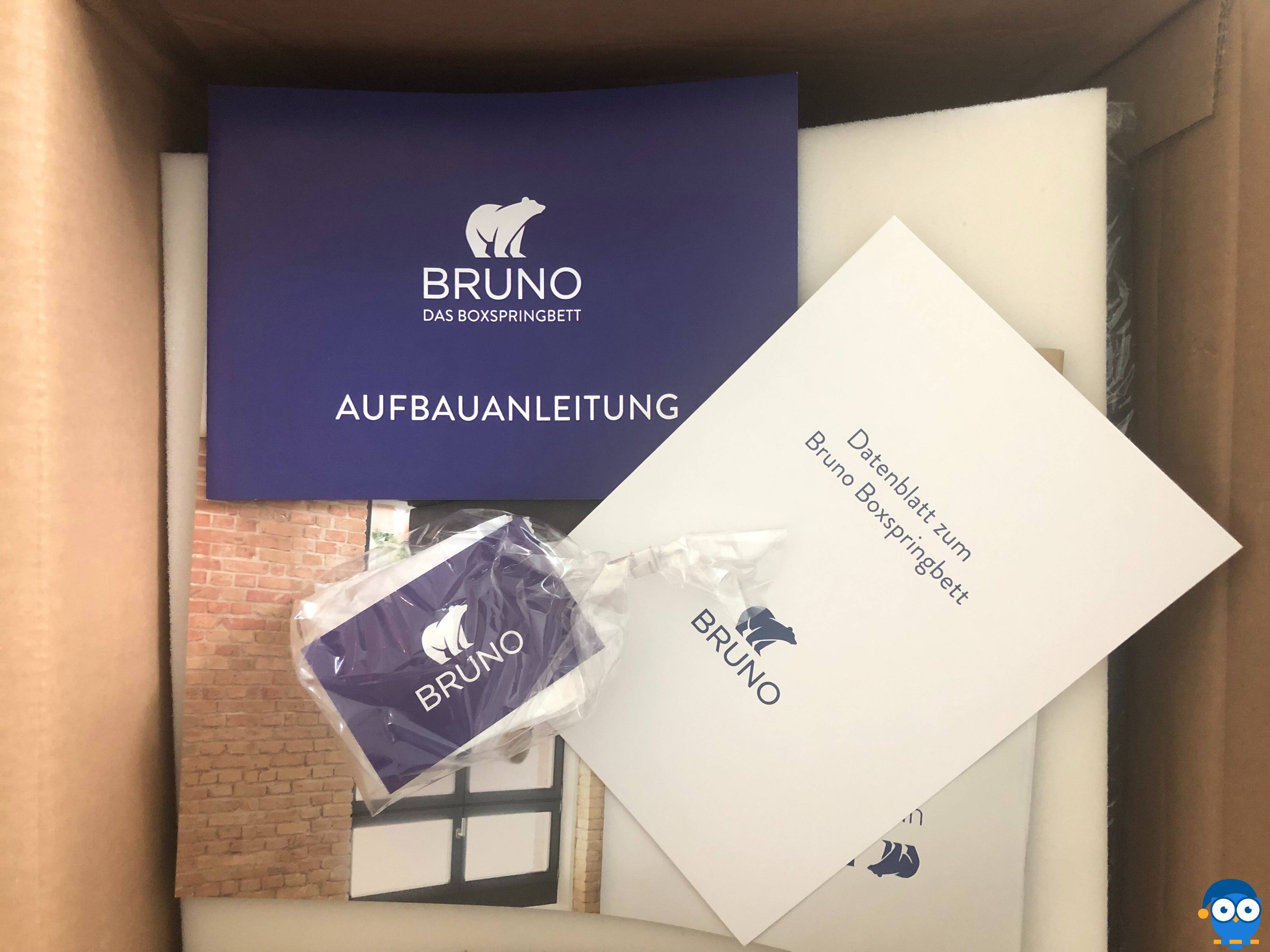 Unterlagen des Bruno Boxspringbettes